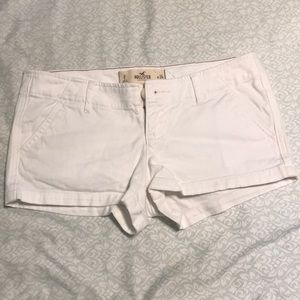 Hollister White Khaki Shorts